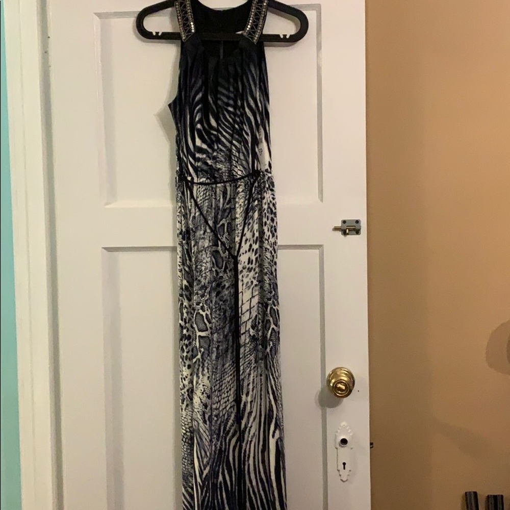 NWT petite animal print dress with side slit